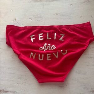 Red New Year’s Feliz Año Nuevo Victorias Secret Panties